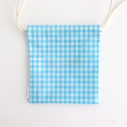 巾着POCHETTE #GINGHAM SAX [TMB-2586H]