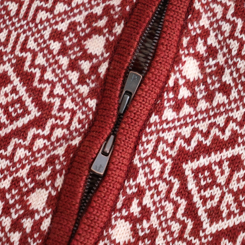 Memories zip cardigan #Red [262808]