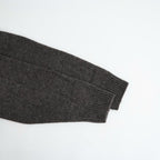 royal baby alpaca damage pattern-knit P/O #melange dark brown [WXFL-UW130]