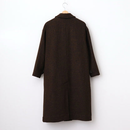 Bishu original wool herringbone stand collar coat #brown herringbone [TS243CO080]