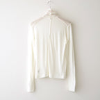 cashmere & supima cotton gauze jersey turtle-neck Tee #off white [WXFL-UW104]