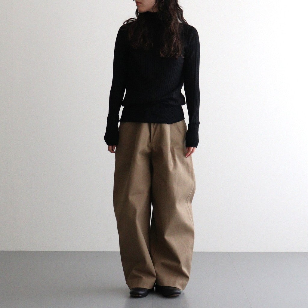 HW wide trousers #Khaki [262505]
