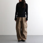 HW wide trousers #Khaki [262505]
