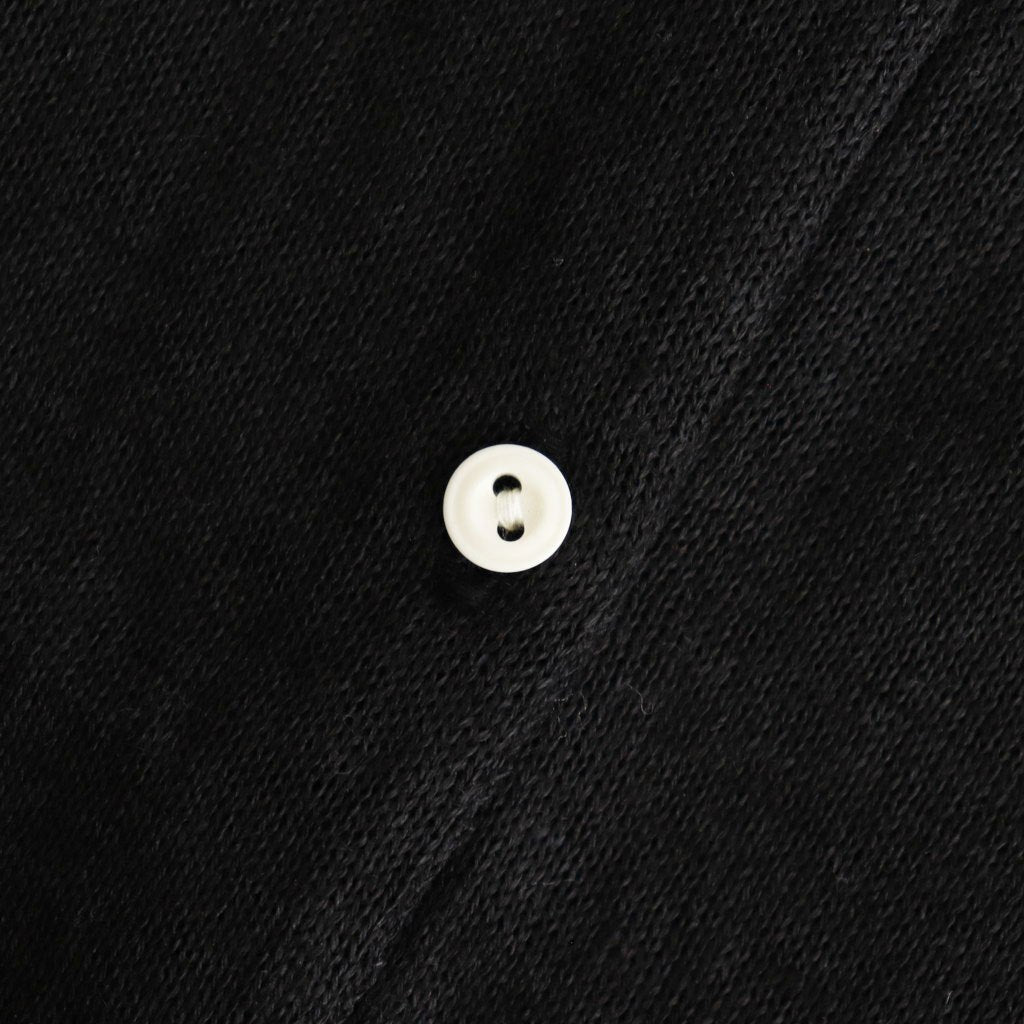 Fesca Linen Knit No Collared #Black [A232251TK766]