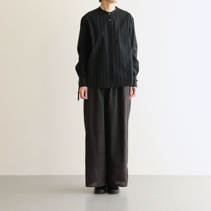 white waffle shirt #black [1556-001]