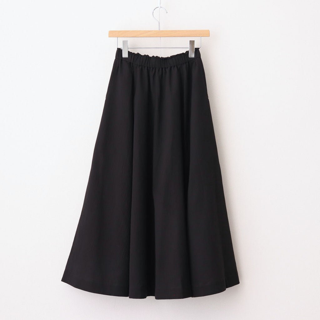 半透明の沈黙 Circular skirt #Black [TLF-225-sk005-cdv]