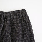 MINI CORDUROY CROSSHATCH PRINT EASY PANTS #3991 NVY (NAVY/IVORY) [NSL26584]