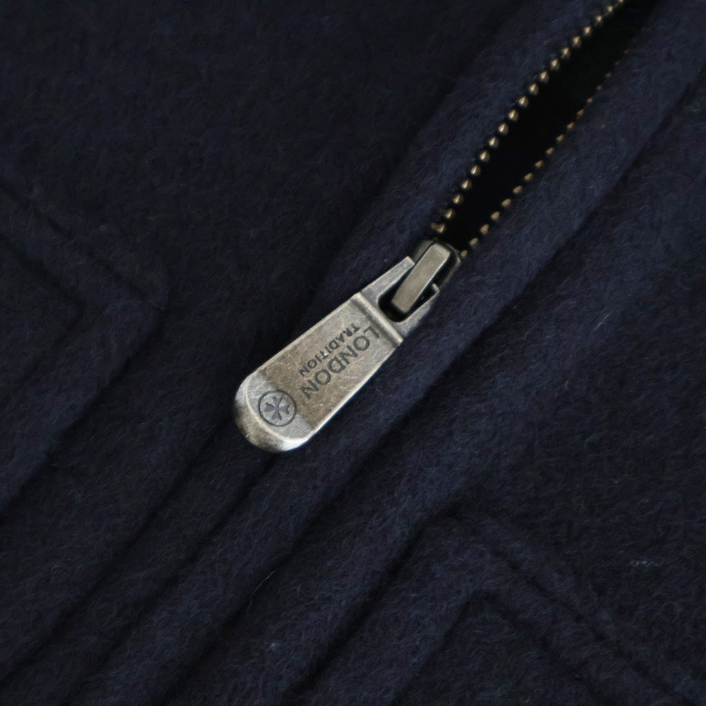 【 LONDON TRADITION × UNFIL 】wool blend double face zip-up vest #navy [WVFL-UW133]