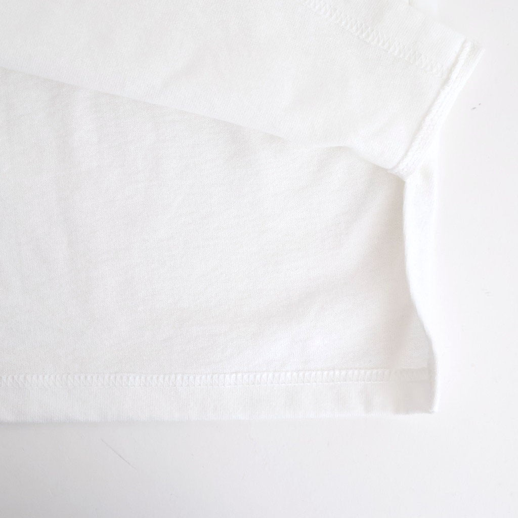 アメリカンコットン天竺 ボリュームスリーブPO #010 シロ [US260CT013]