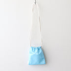 巾着POCHETTE #GINGHAM SAX [TMB-2586H]
