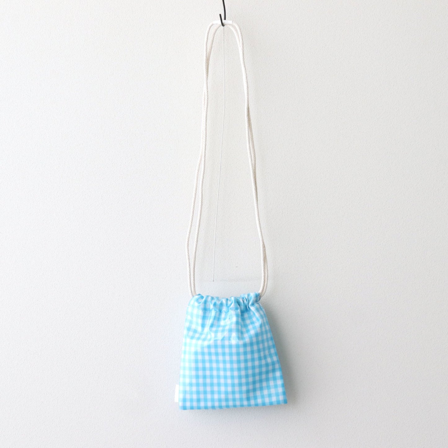 巾着POCHETTE #GINGHAM SAX [TMB-2586H]