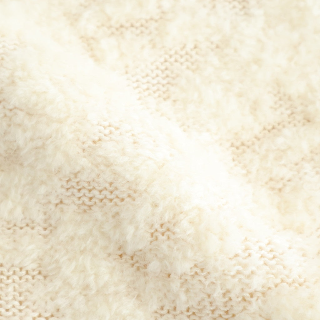 random wool & woolen cotton high-neck P/O #off white [WVFL-UW121]