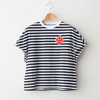 G.B. DROP T SHIRT W/ APPLE PATCH #Black Fat [no.8038]