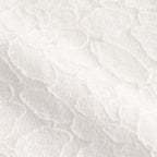 VOILE TULLE LACE S/SL SMOCK WITH COTTON VOILE #9000 OFF WHITE [NSL25051]