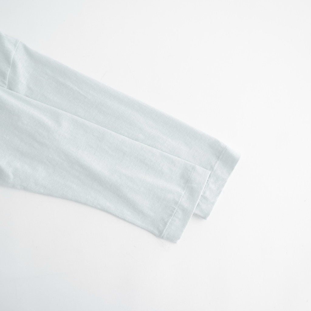 DROP CANDY BUTTON LONG SLEEVE T #Light Blue [no.8193]