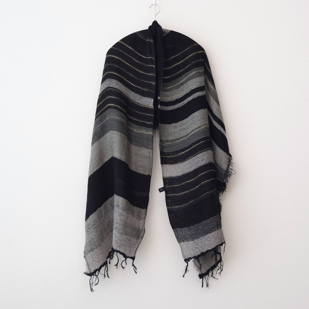 roots shawl MIDDLE #F [BK-GY-1119]