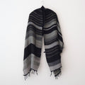 roots shawl MIDDLE #F [BK-GY-1119]