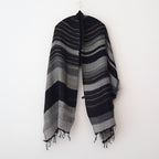 roots shawl MIDDLE #F [BK-GY-1119]