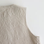 Binet Linen Vest #Oatmeal [A232251TJ728]