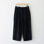 Wool cashmere beaver tuck pants #Black [TS243PT099]