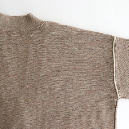 Cotton-Wool Cardigan #Beige Mix [oni058]
