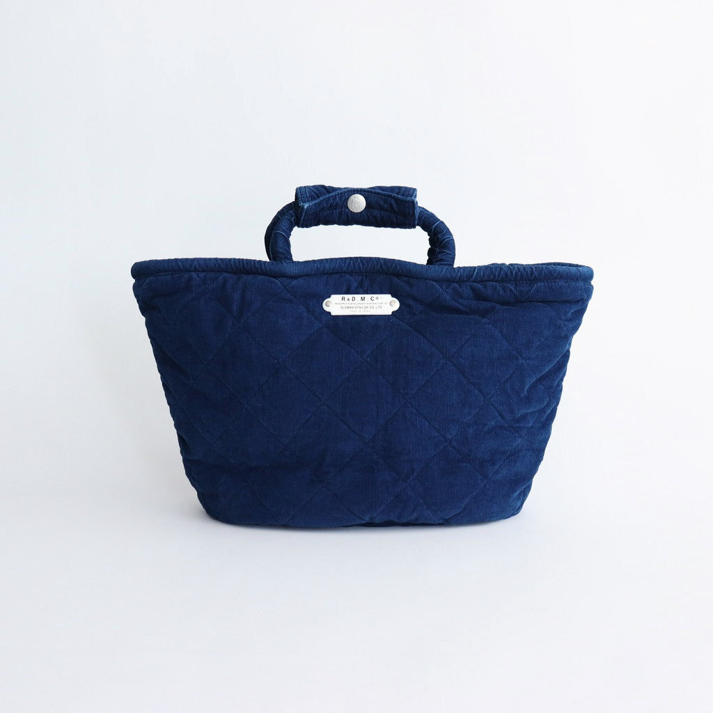 INDIGO LIGHT CORDUROY QUILTING MARCHE BAG (S) #Indigo [no.7039]