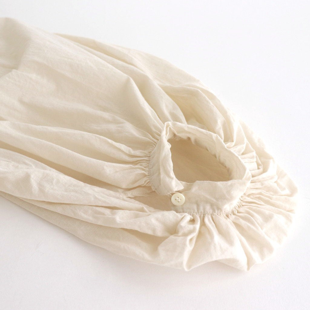 GARMENT DYE LAWN GATHER SMOCK #Natural [no.7520] – DOKODO