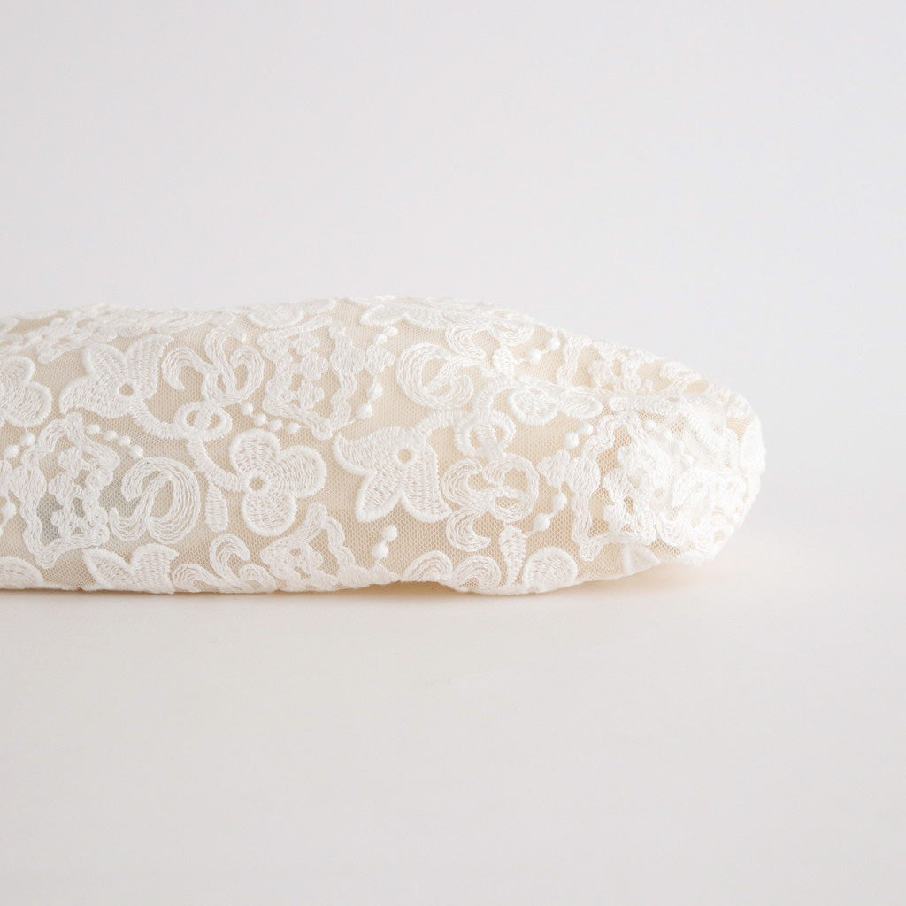 CROWN MOTIF LACE BAG #White [no.7532]