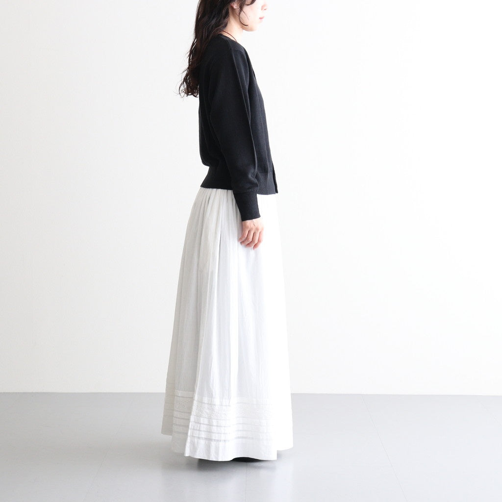 French Pure Linen クルーネックカーディガン #001 クロ [UT262KN001]
