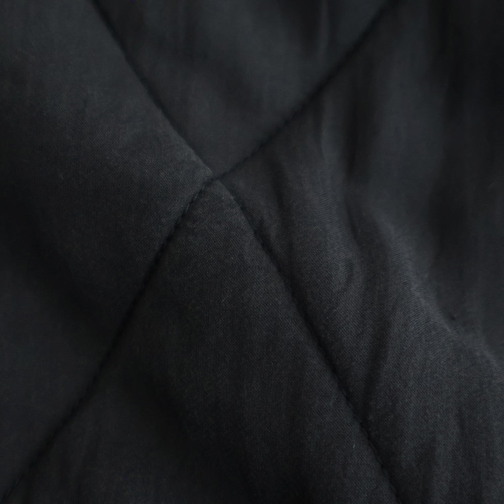 PADDED BANGALORE SILK PLAIN FRONT BUTTON SHORT COAT #9900 BLACK [NMDS25582]