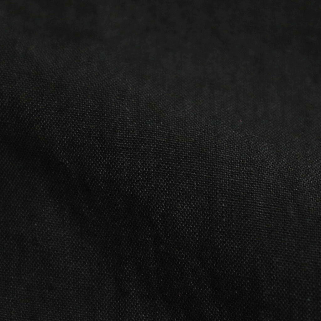 DENSELY LINEN CAPE SLEEVE SHIRT #Black [no.7308]