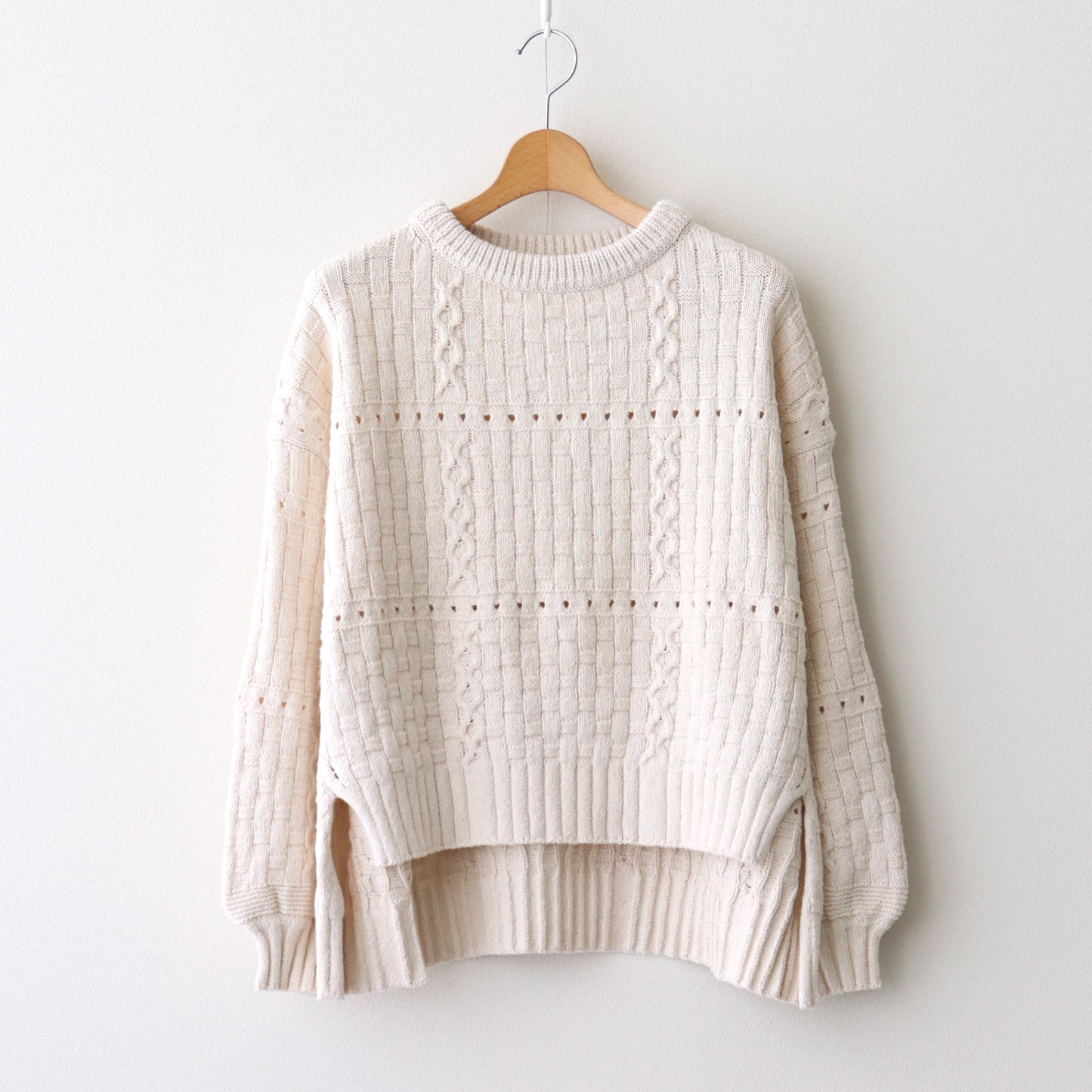 Recycled-Cotton Jumper #Ecru [oni060]
