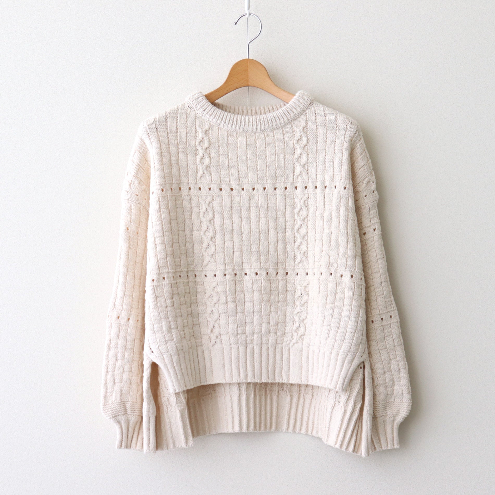 Recycled-Cotton Jumper #Ecru [oni060]