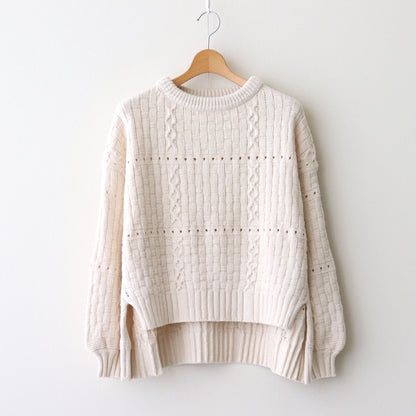 Recycled-Cotton Jumper #Ecru [oni060]