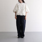 WEST POINT 2TUCK TAPERED EASY PANTS #3900 NAVY [GNMDS2501WP]