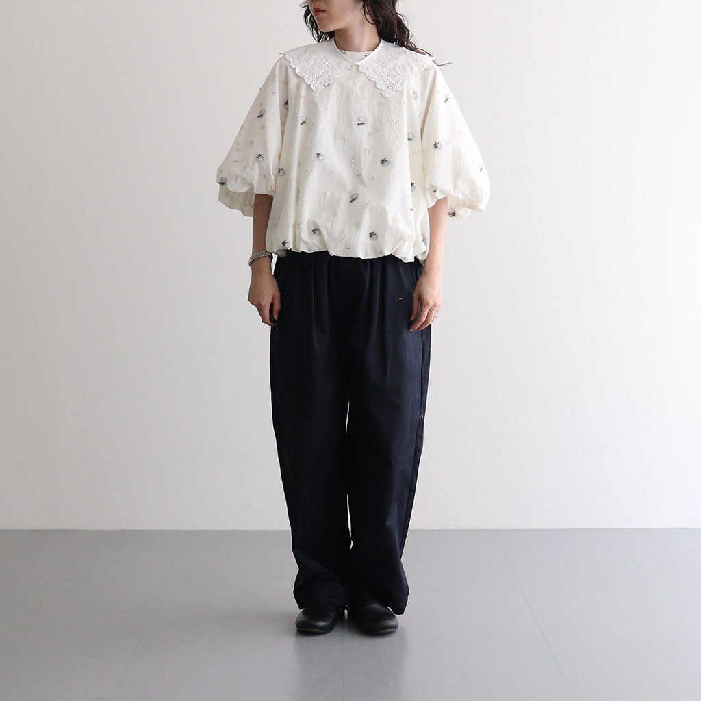 WEST POINT 2TUCK TAPERED EASY PANTS #3900 NAVY [GNMDS2501WP]