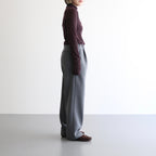 high twist cotton sheer jersey turtle-neck Tee #dark brown [WVFL-UW104]