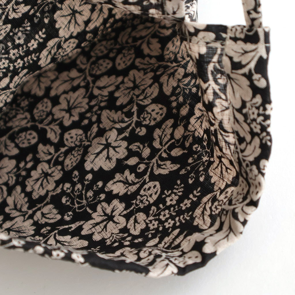 WILD BERRY DRAWSTRING BAG (S) #Flax [no.7768]