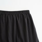 80s VOILE PLAIN WITH CUT WORK LACE EASY PANTS #9900 BLACK [INSL26345]