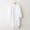日日夜夜：Embroidery long tunic shirt #A off white [13251-05307]