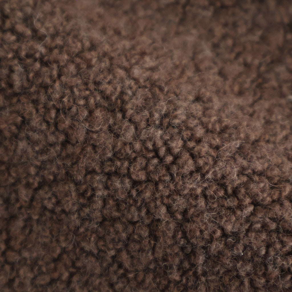RECYCLE BOA WOOL DOUBLE OVER COAT #8500 MOCHA.BROWN [JNMDS2451]