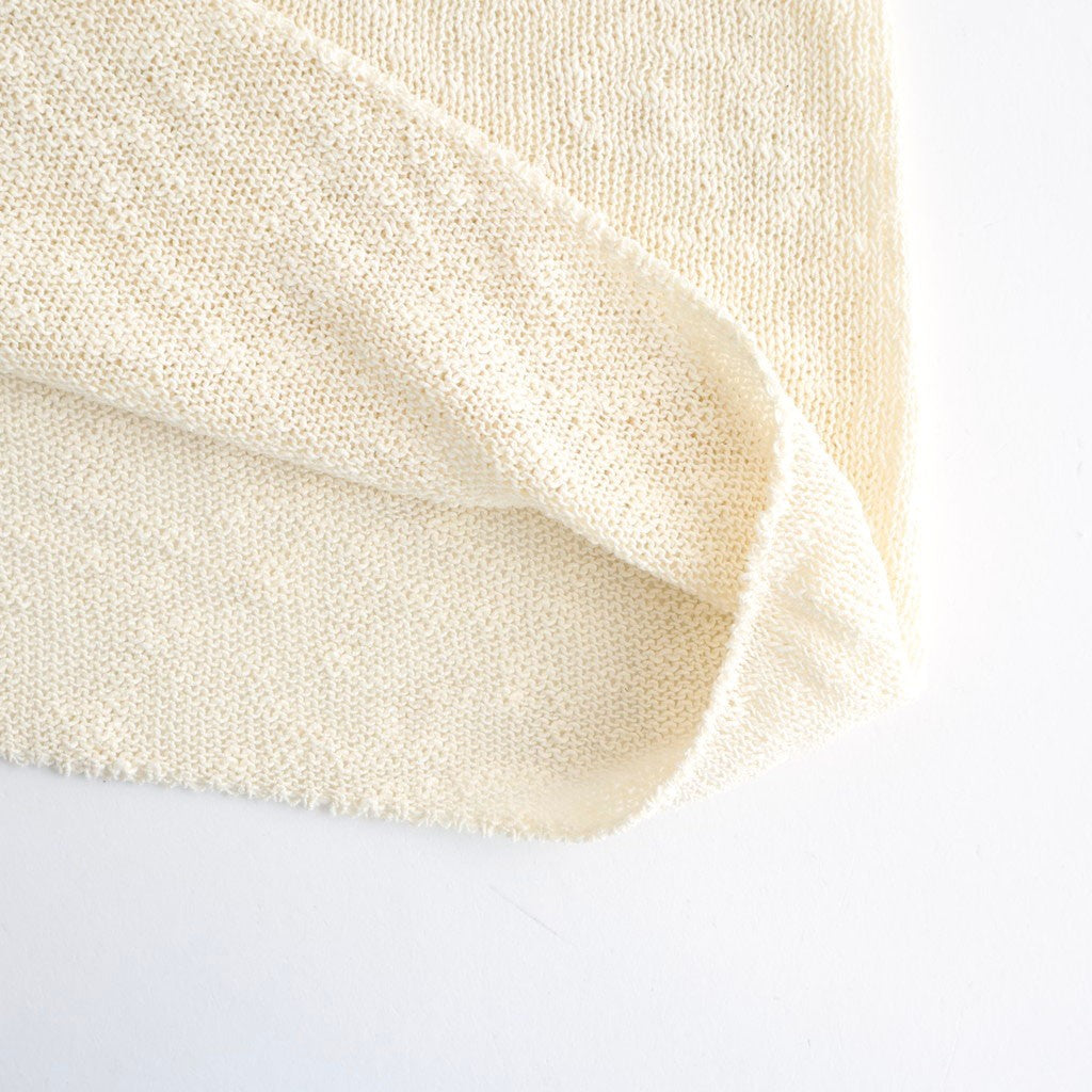 cotton & silk slub yarn bottle-neck P/O #off white [WXSP-UW125]