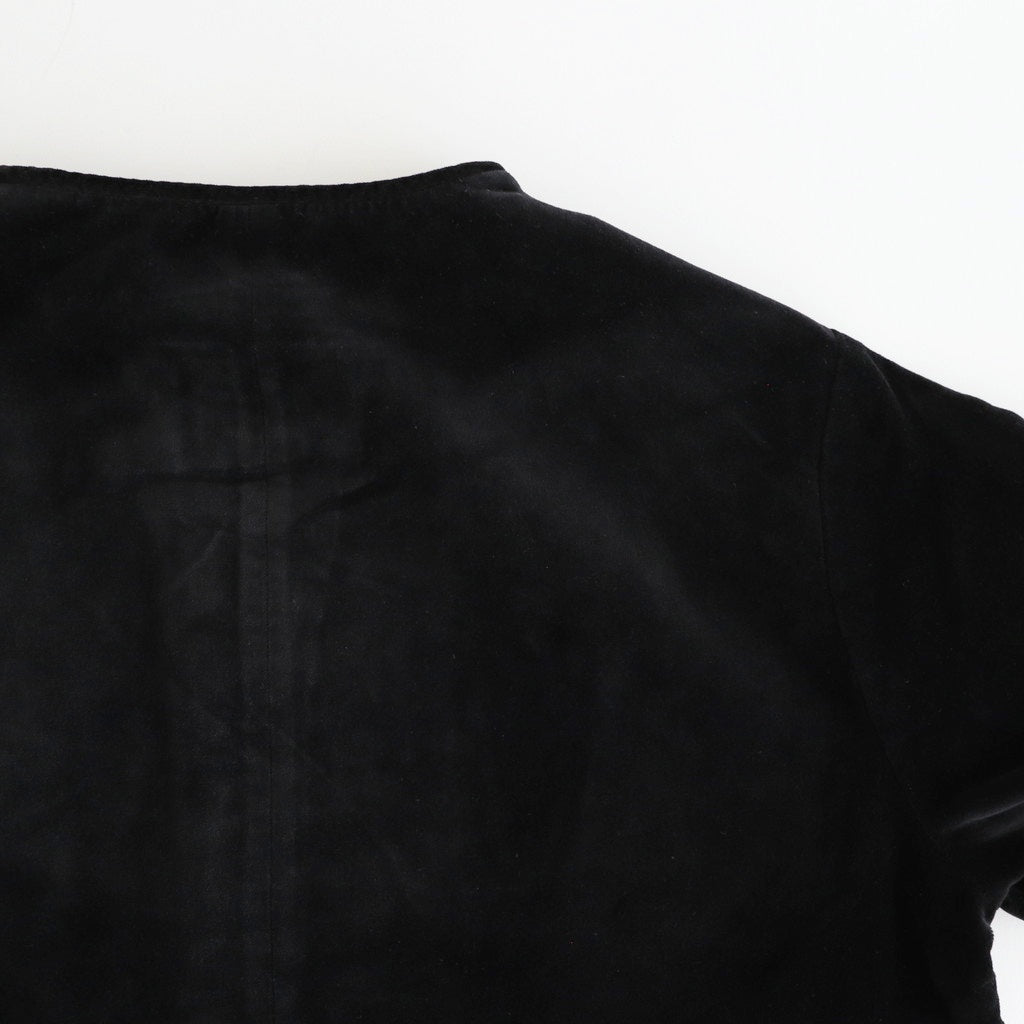 BROWN BEARS VELVET OVERLAP JACKET #Black [no.7214]
