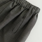 輝かしい影 Elastic waist wrap pants #Gray [TLF-225-pa004-em]