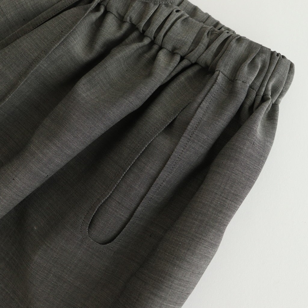 輝かしい影 Elastic waist wrap pants #Gray [TLF-225-pa004-em]