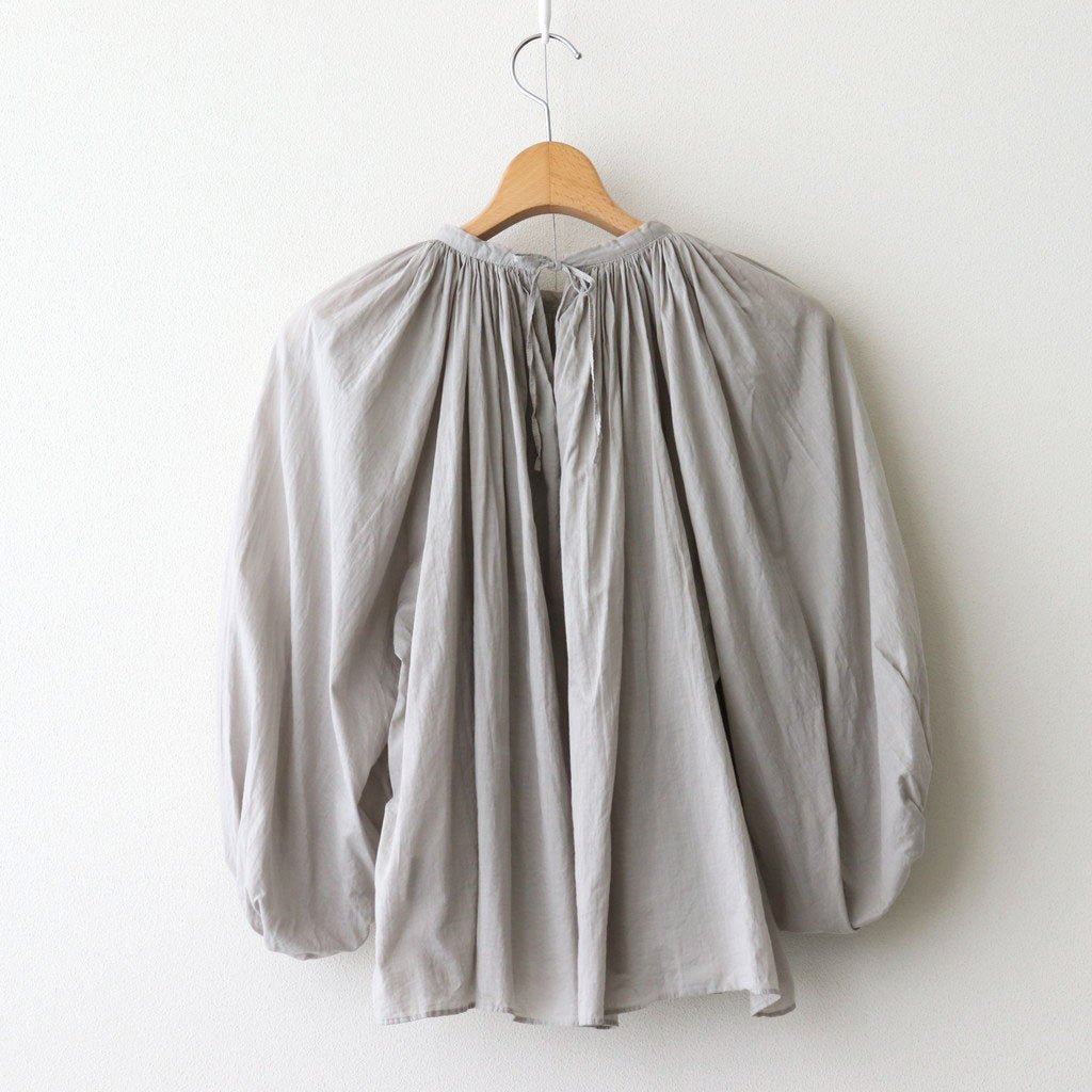 GARMENT DYE LAWN GATHER SMOCK #Gray [no.7520]