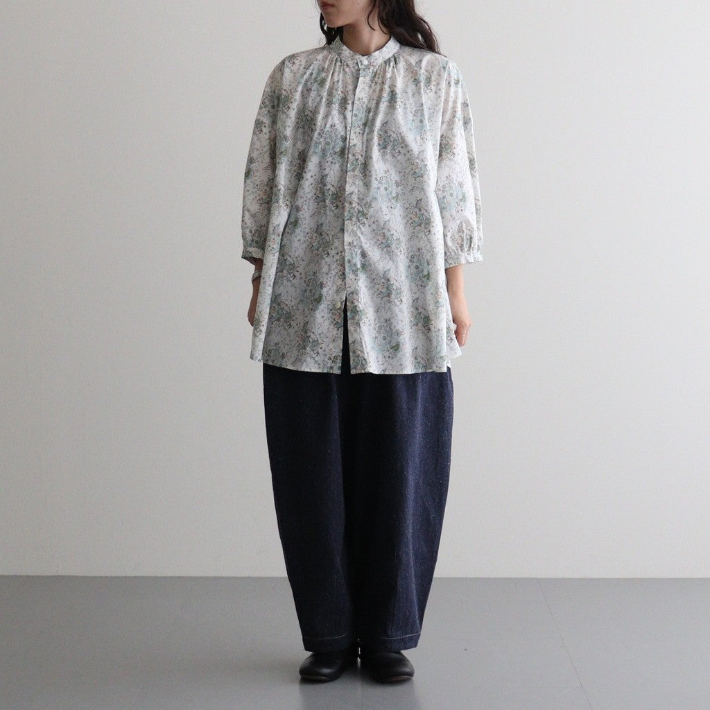 LIBERTYFABRICS Flared blouse #Keighley [26F-SH013-LP]