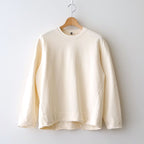 cotton open-end yarn terry sweat shirt #off white [WXSP-UW119]