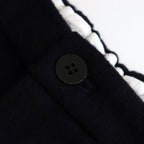 Wool cashmere beaver tuck pants #Navy [TS243PT099]
