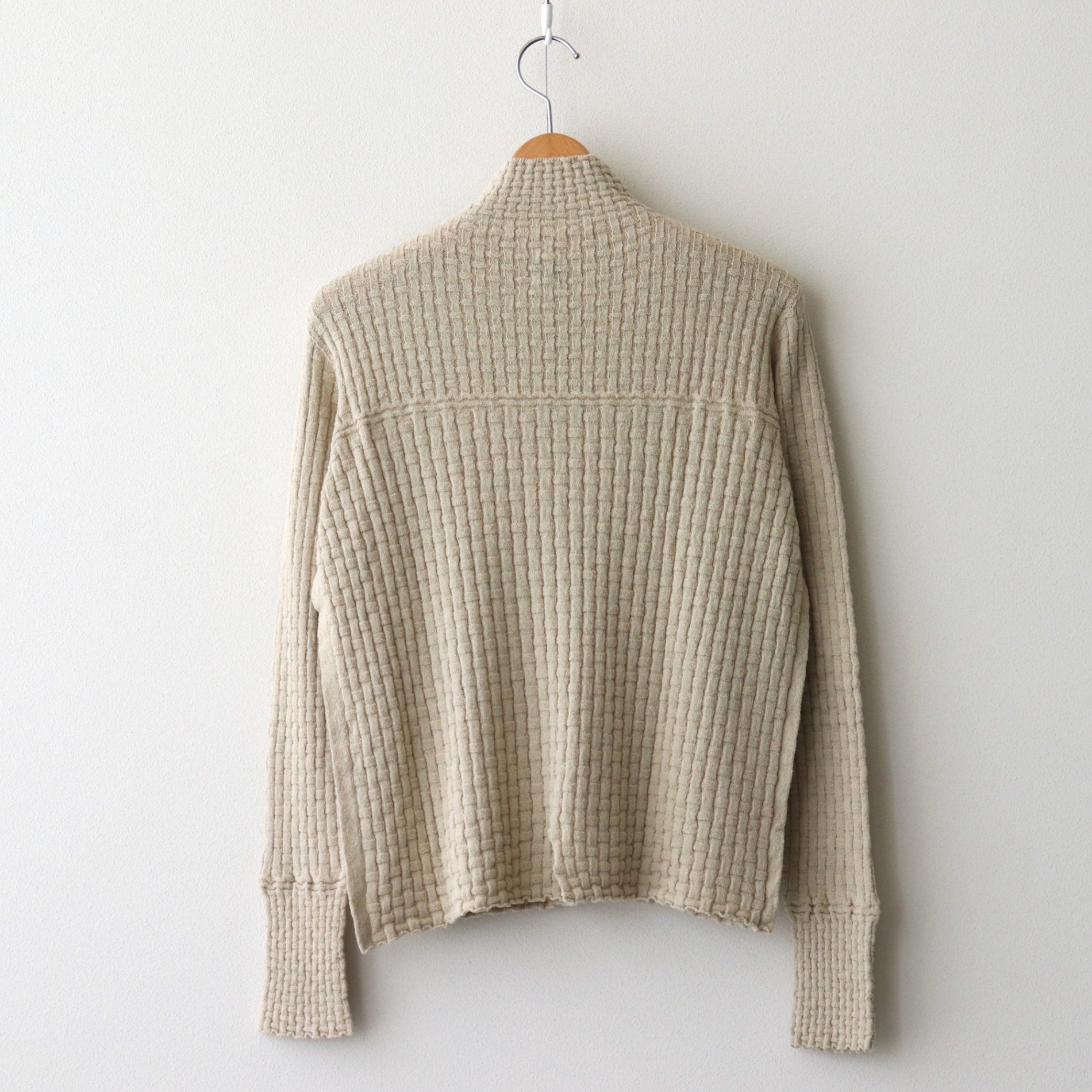 Cotton-boucle Basket Top #L.Beige [oni050]
